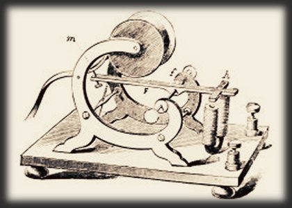 old illustration of a telegraph key, used for sending messages by Morse code
