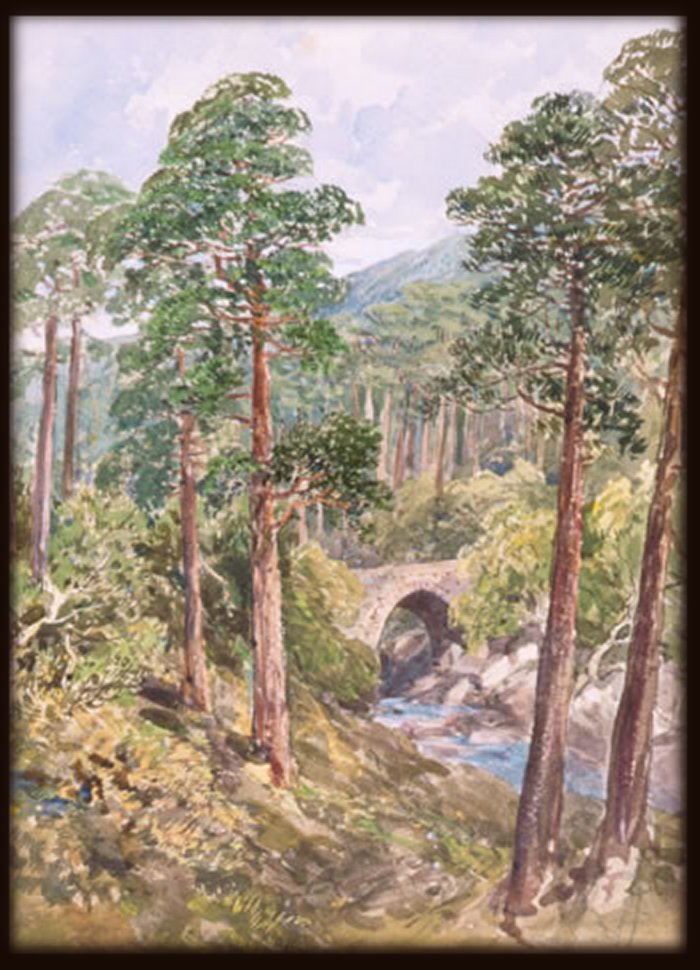 19th century painting of "Torc Bridge" by local Mary Balfour Herbert.